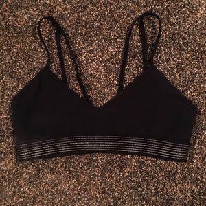 Lululemon Black and Gold sports bra